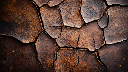 Aged and Beautifully Cracked Leather Texture for Vintage and Retro Design Inspiration