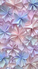 Poster - A colorful holographic silver foil texture with small triangles forms a captivating geometric pattern for digital use