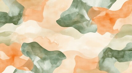 Poster - Abstract Watercolor Texture in Earthy Tones for Background Usage