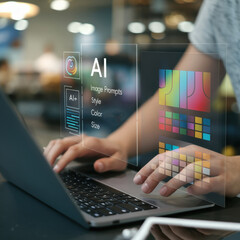 Poster - Exploring the Future of Creativity: AI Prompt Image Generator Technology for Rapid Idea Visualization and Design Creation
