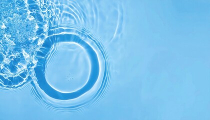 Poster - Crystal clear rippling water with sunlight reflections creating soothing aquatic patterns ideal for spa wellness themes or refreshing visuals

