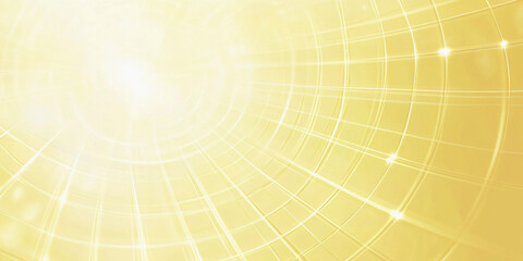 Poster - Bright yellow abstract background with rays of light