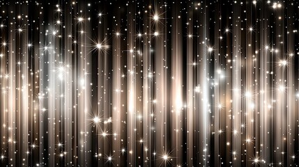 Poster - Elegant gold glitter background featuring shimmering lights and stars, perfect for weddings, parties, and award ceremonies