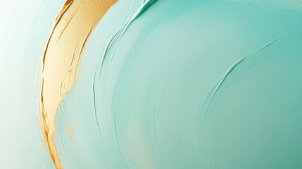 Poster - Elegant minimalist composition featuring soft shades and delicate golden accents creating a serene abstract aesthetic