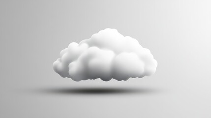 Poster - Icon Cloud on Grey Gradient Background. Vector.