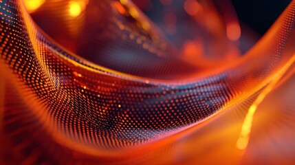 Poster - Creative glowing tech backdrop. Cyberspace and innovation concept. 3D Rendering.