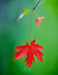 red maple leaves