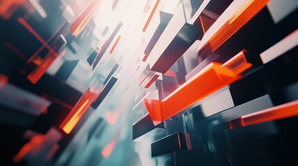 Poster - Abstract tech background with arrows