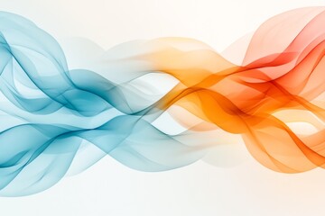 Aufkleber - A flat graphic of a swarm of krill forming a wave-like pattern, illustrated in soft pastel colors