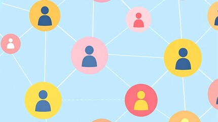 Poster - Digital Network Representing Social Connection and Community Interaction with Visual Graphics and Connectivity