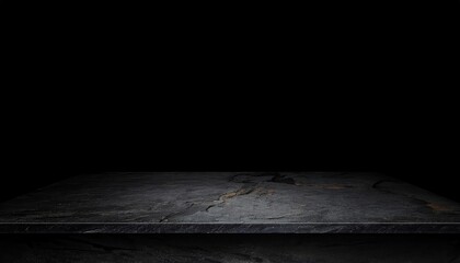 Aufkleber - Minimalist black stone textured countertop with dark marbled patterns ideal for luxury kitchen designs, product display, or photography
