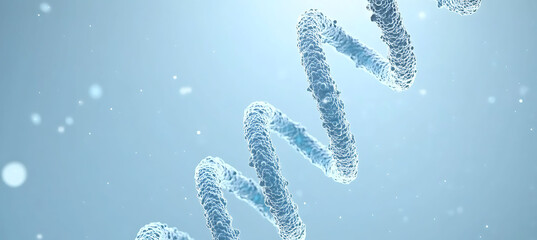 Poster - Double Helix Strand Molecular Structure Abstract