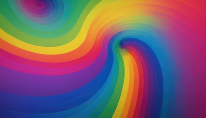 Poster - A rainbow swirl of colorful tubes
5