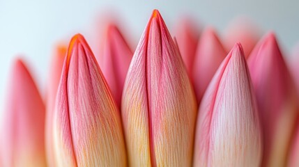 Poster - Delicate pencil strokes of pink flower buds create a stunning composition of natural beauty