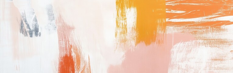 Poster - Colorful abstract pencil strokes and brushstrokes in pastel shades create a harmonious composition for artistic expression