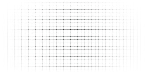 Technology wireframe landscape. Vector perspective grid. Digital space. Mesh on a white background.