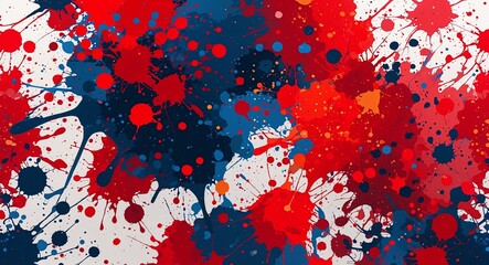 abstract paint splatter pattern background in red pattern background
