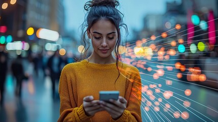 Leinwandbilder - Online security basics highlighted by the dangers of sharing sensitive data online Stock Photo with side copy space