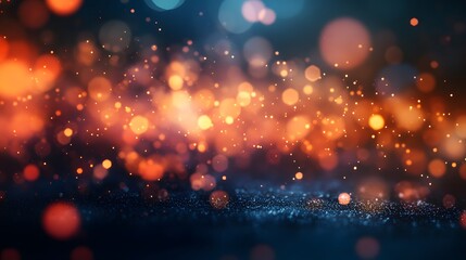 Poster - Sparkling light effects abstract art digital background vibrant colors close-up creative design for visual impact