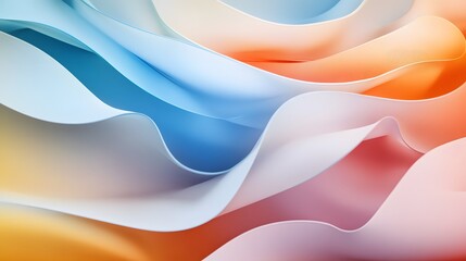 Poster - Dynamic waves of colorful abstract patterns digital art vibrant environment modern viewpoint creative concept