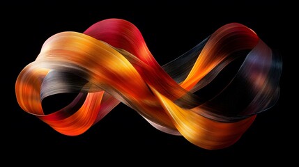 Poster - Dynamic flow of colorful waves abstract art digital creation vibrant environment artistic viewpoint motion concept