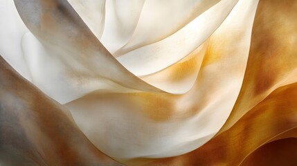 Poster - Flowing fabric abstract art studio digital artwork soft textures close-up fluid motion
