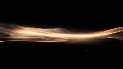 Poster - Dynamic light waves over black background abstract motion graphics digital art creative environment aesthetic concept