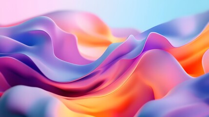 Poster - Dynamic flowing colors abstract background digital art vivid environment close-up view visual harmony