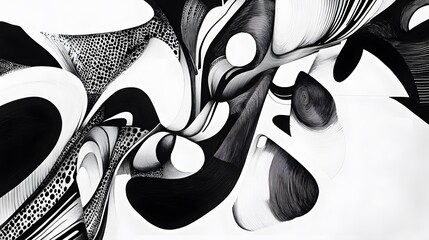 Poster - Dynamic abstract art exploration contemporary gallery visual artwork urban setting close-up perspective creative expression