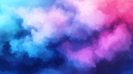 Wall Mural - Abstract Blue Pink Purple Watercolor Cloud Background