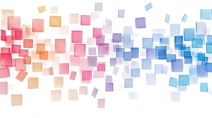 Poster - Dynamic colorful squares abstract art display digital creation vibrant composition modern design aesthetic view