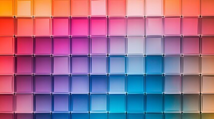 Poster - Colorful gradient patterns display studio digital art contemporary eye-level visual design concepts for inspiration