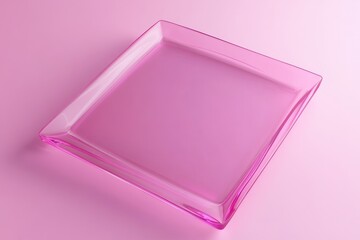 A pink background featuring a frosted glass square plaque, perfect for glassmorphism style presentations