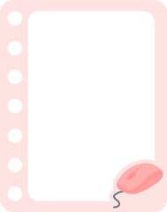 Cute Decorative Notes with Mouse