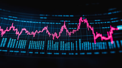 Wall Mural - Financial Growth Chart