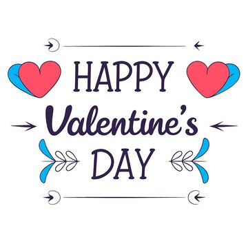 A Valentine's Day greeting card with the text 