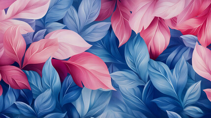 Botanical leaf texture wallpaper, tropical summer background, nature design