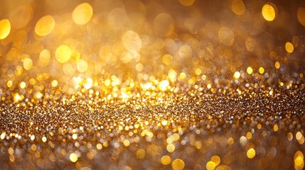 Poster - A defocused, colorful blend of glowing light and blurred bokeh formed an abstract display of bright Christmas colors