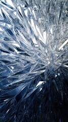 Fototapete - Abstract low-poly background showcases shimmering gradients and sharp crystalline structures in modern design