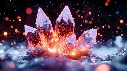 Poster - Intricate Snowflake Patterns, Explore the mesmerizing details of snow crystals, showcasing their unique shapes and delicate beauty.