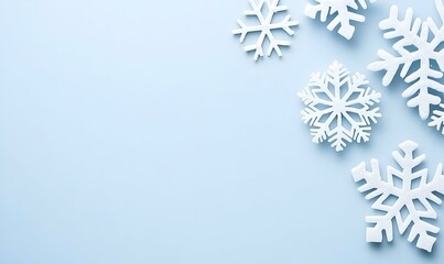 Poster - Intricate Snowflake Patterns, delicate ice formations clinging to a windowpane, showcasing nature's artistry in frozen detail.