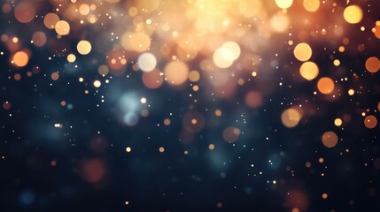 Poster - Abstract Blurred Background with Golden Bokeh Lights and Grunge Texture for Elegant Design and Creative Projects