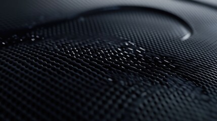 Poster - Elegant Black Carbon Fiber Texture Ideal for Modern Web Interfaces and Digital Backgrounds