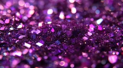 Poster - Purple Glittering Bokeh Background for Holiday Celebrations and Decorative Purposes