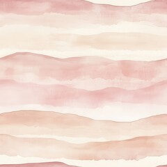 Poster - Calming watercolor doodle featuring soft pastel waves designed for relaxation and creativity