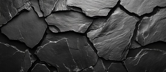  - Dark slate stone texture backdrop with ample negative space for text or design elements suitable for modern projects and presentations
