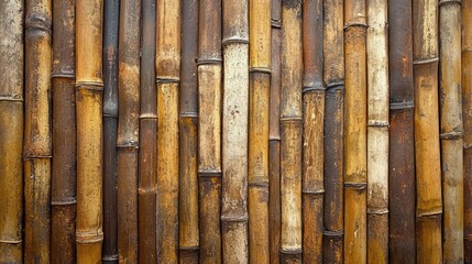 Poster - Natural Bamboo Texture Background for Eco-Friendly Design Projects and Sustainable Aesthetics