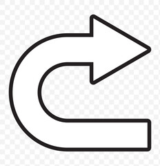 Poster - Arrows Showing Road Traffic. Prohibitory Road Signs. Vector Icons. No U-Turn, No Left and Right Turn, One-Way Traffic, and No Entry. go straight this way one way only u turn left and right. EPS 10.