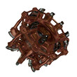 Metal abstract shape, 3d render