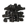 Metal abstract shape, 3d render